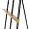 68.5" Black Metal Painter's Inspired 4-Tier Display Easel with Gold Accents